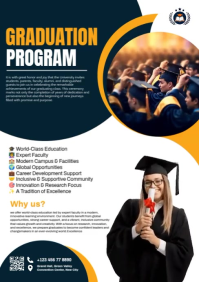 Graduation program A5 template