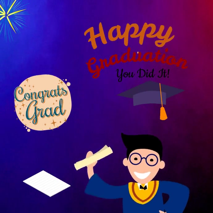 Graduation Program Template | PosterMyWall