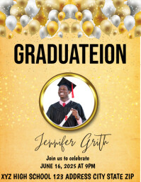Graduation Program 传单(美国信函) template