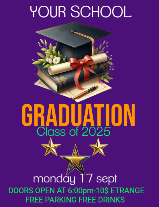 GRADUATION PROGRAM Template | PosterMyWall