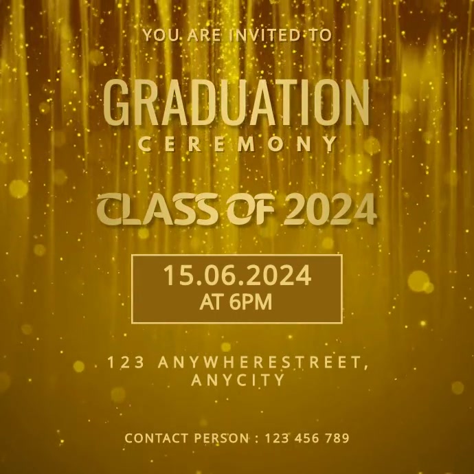 Graduation Program Template | PosterMyWall