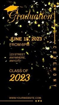 Graduation Announcement instagram story Template | PosterMyWall