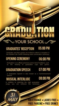 Graduation Program Instagram Story template