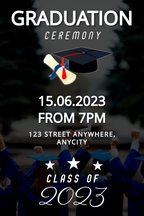 Graduation Program Poster Template | PosterMyWall