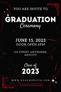 Graduation Program Poster Template | PosterMyWall
