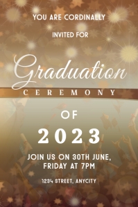 Graduation Program Poster Template | PosterMyWall