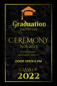Graduation Program Poster Template | PosterMyWall