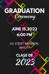 Graduation Program Poster Template | PosterMyWall