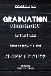 Graduation Program Poster Template | PosterMyWall