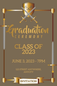Graduation Program Poster Template | PosterMyWall
