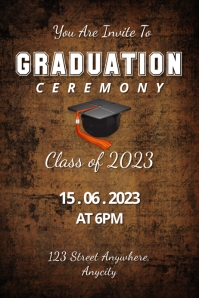 Graduation Program Poster Template | PosterMyWall