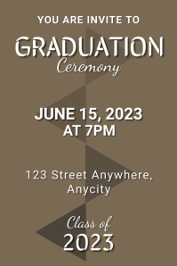 Graduation Program Poster Template | PosterMyWall