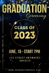Graduation Program Poster Template | PosterMyWall