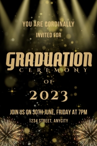 Graduation Program Poster Template | PosterMyWall