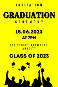 Graduation Program Poster Template | PosterMyWall