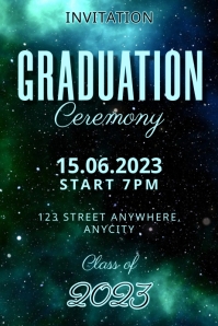 Graduation Program Poster Template | PosterMyWall