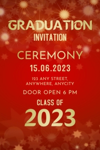 Graduation Program Poster Template | PosterMyWall