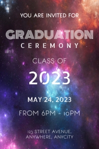 Graduation Program Poster Template | PosterMyWall