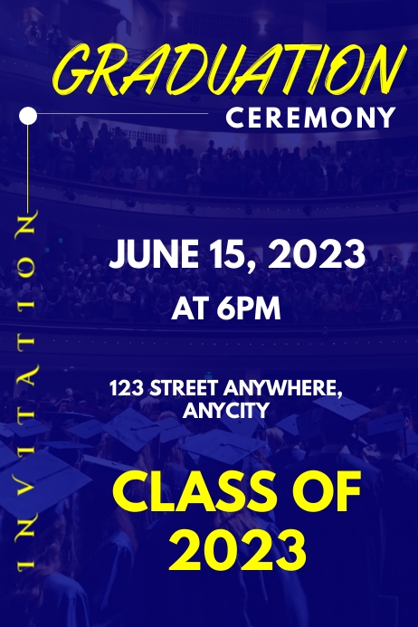 Graduation Program Poster Template | PosterMyWall