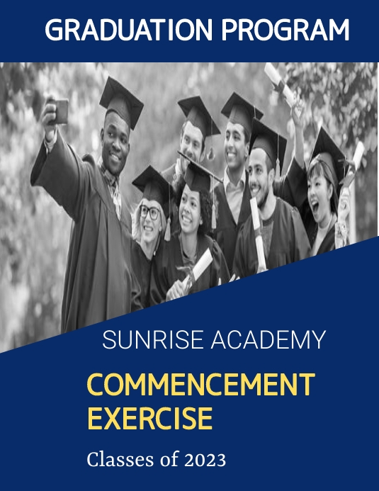 Copy of Graduation Program Template, Graduation Progr | PosterMyWall