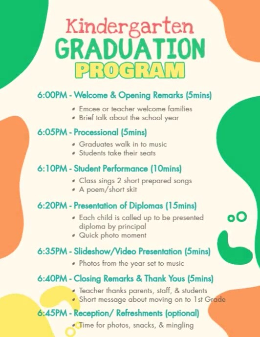 Graduation Program Ulotka (US Letter) template