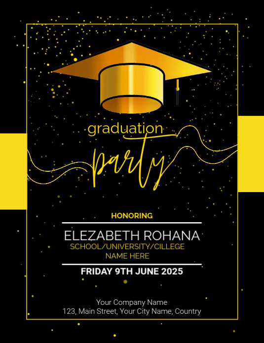 Graduation Programme Design Red Copy of Graduation Program Template | PosterMyWall