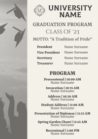 465+ Free Graduation Program Templates | PosterMyWall