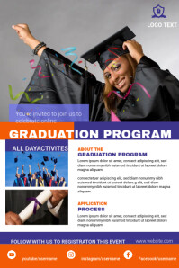 Graduation Program Template | PosterMyWall