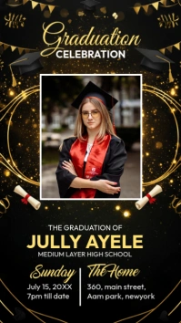 Graduation Program Template Instagram Story