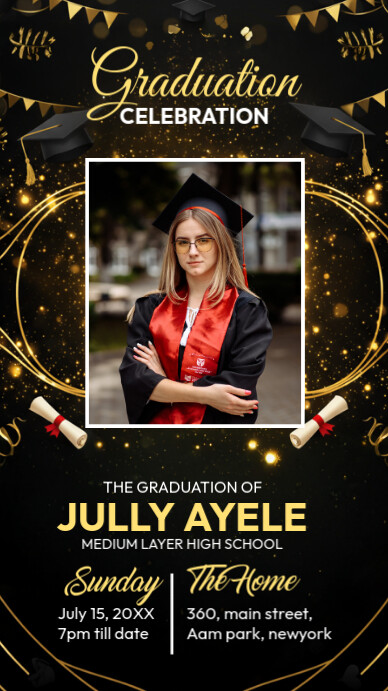 Graduation Program Template | PosterMyWall