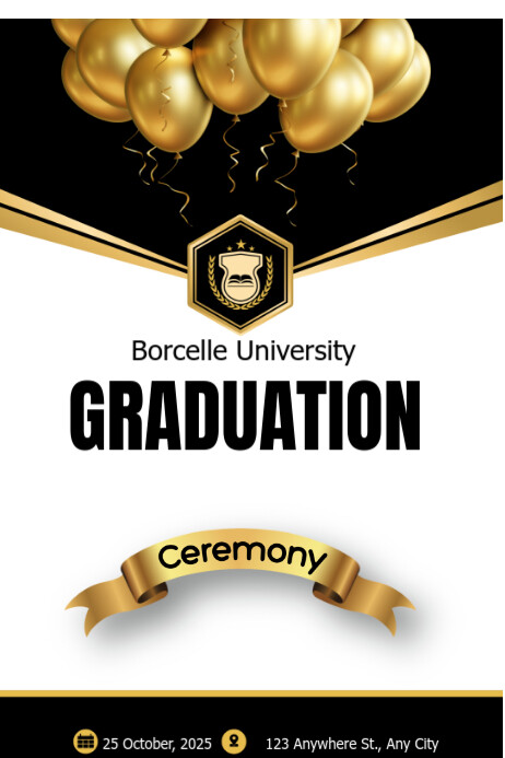 Graduation Program template | PosterMyWall