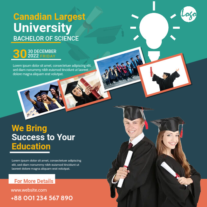 Graduation Program Template | PosterMyWall
