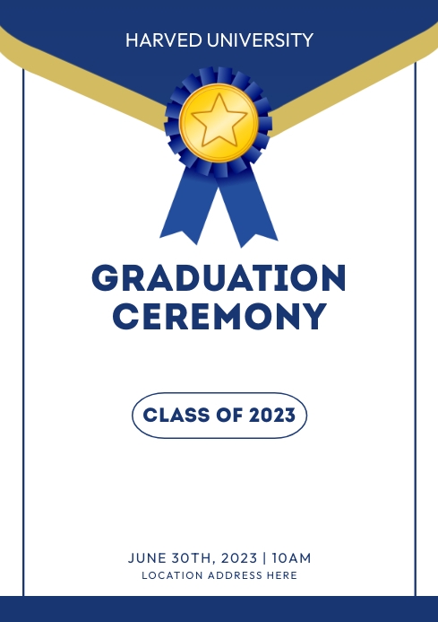 graduation program template | PosterMyWall