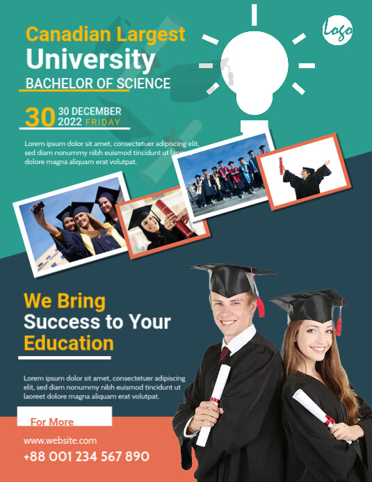 Graduation Program Template Postermywall Ut Graduation 2022