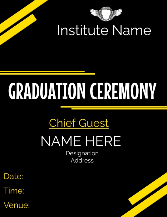 Graduation Programme Template | PosterMyWall