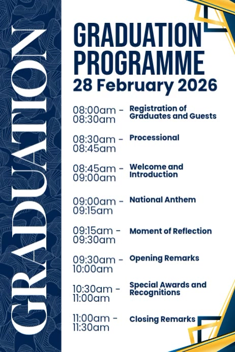 Graduation Event Programme Copy of Graduation Programme | PosterMyWall