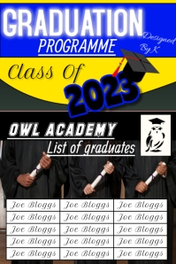 Graduation Program Layout Dswd GRADUATION PROGRAMME Template | PosterMyWall