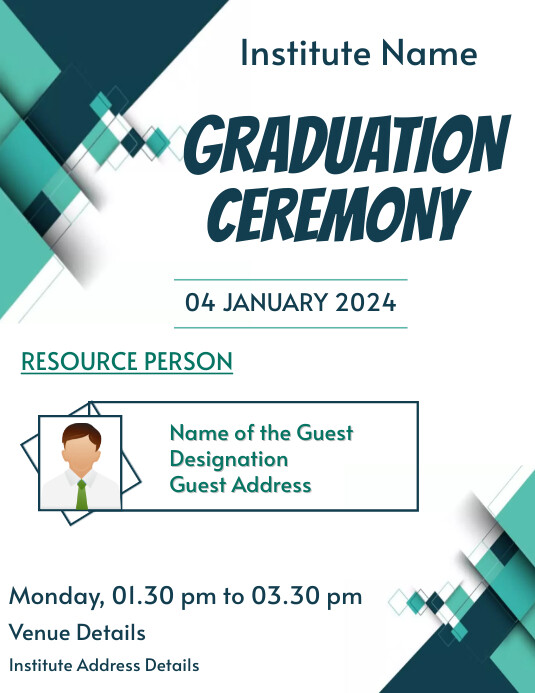 Graduation Programme Template | PosterMyWall