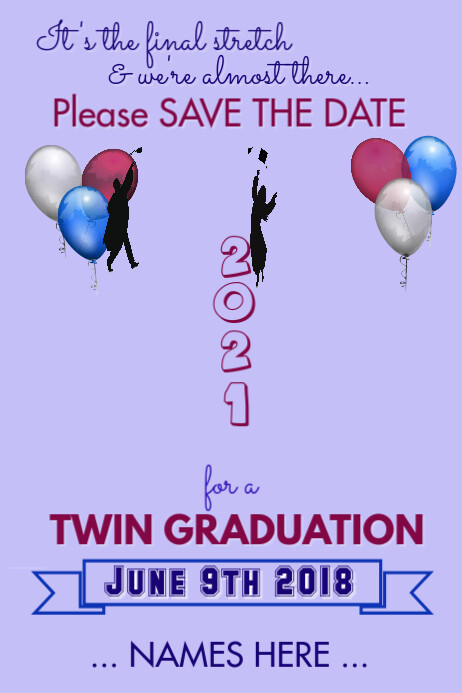 Graduation Save The Date Flyer Template PosterMyWall graduation-save-the-date-flyer-template-postermywall