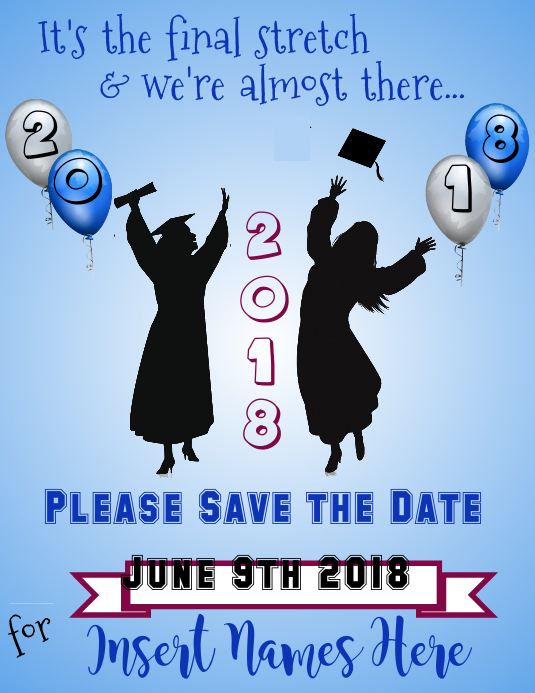 Graduation Save the Date Flyer Template PosterMyWall Graduation Save the Date Flyer Template PosterMyWall