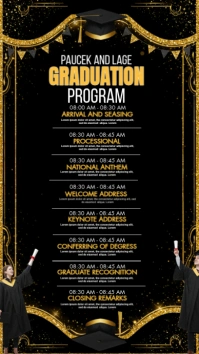 Graduation Schedule Instagram Story template