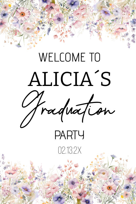 Graduation sign printable, Template | PosterMyWall