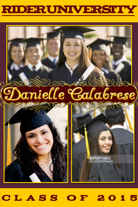 Graduation Student Collage Wall Art Decor Gift Póster template