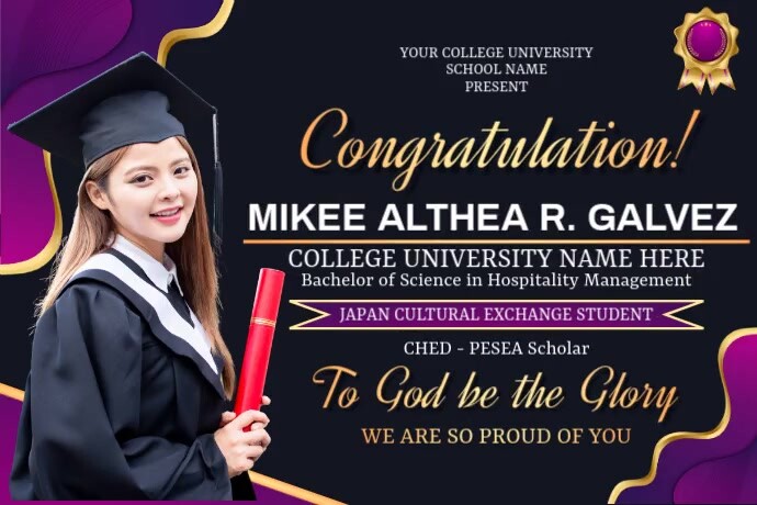 Layout Design For Graduation Graduation Tarpaulin Template | PosterMyWall