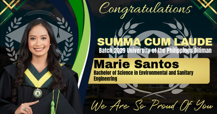 Graduation Tarpauline Banner Ibinahaging Larawan sa Facebook template