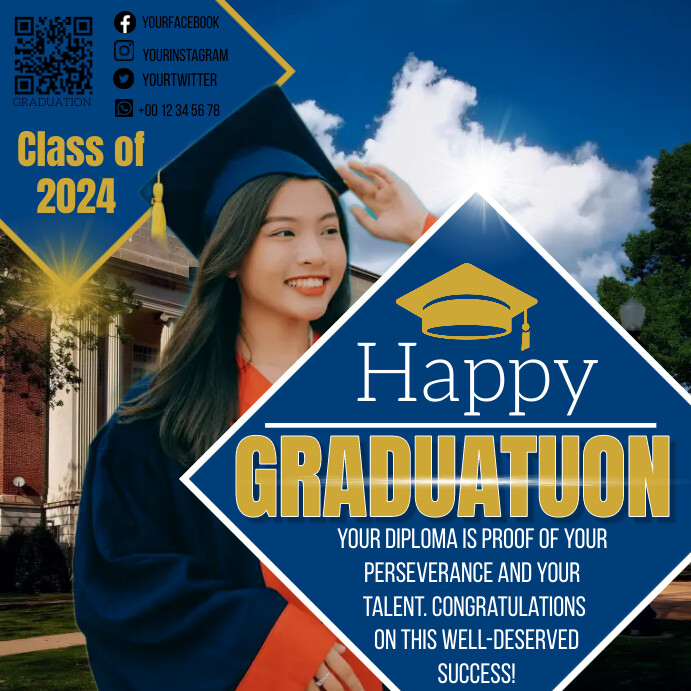 Graduation template | PosterMyWall