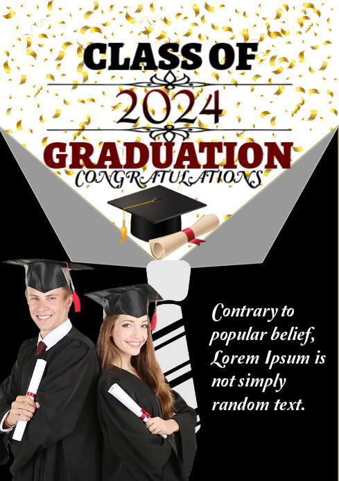 graduation template A4