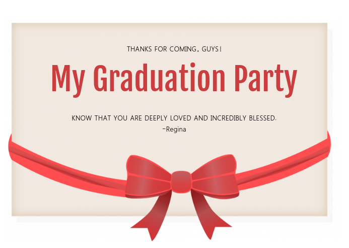 Graduation Thank You Greeting Card template | PosterMyWall Graduation Thank You Greeting Card template | PosterMyWall