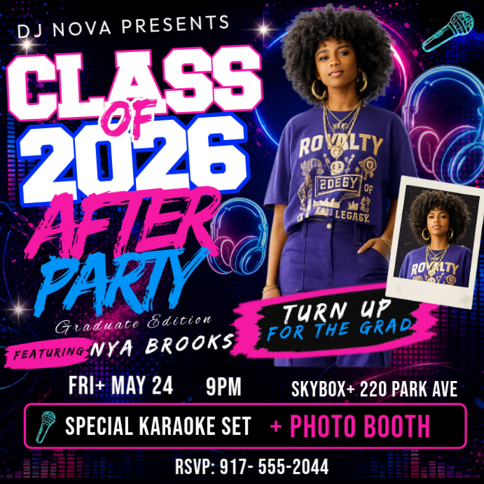 Graduation After Party Template | PosterMyWall