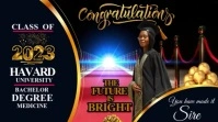 Graduation Video Digital Display (16:9) template